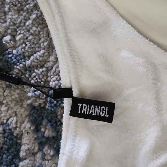 White Terry Cloth Normal coverage bathing suit bottom - Picture 3 of 6